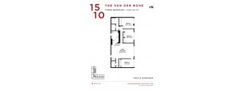 Group Fox - The Van Der Rohe - Two Bedroom Floor Plan s