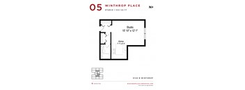 Winthrop Place - Studio Floorplan