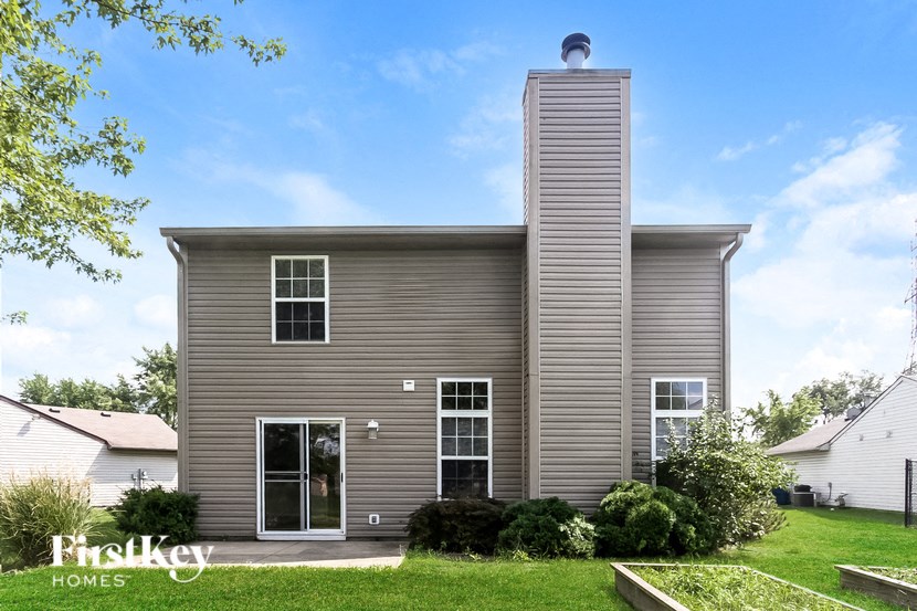 a with a chimney on the side of it