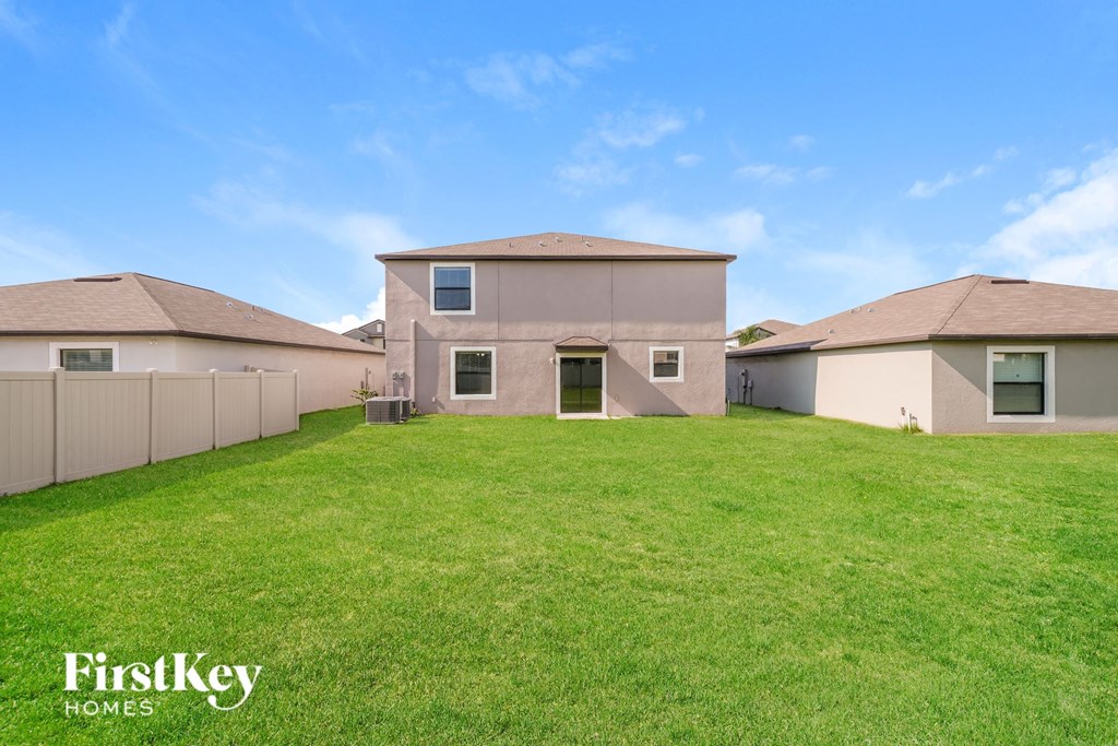 a large lawn in front of a house