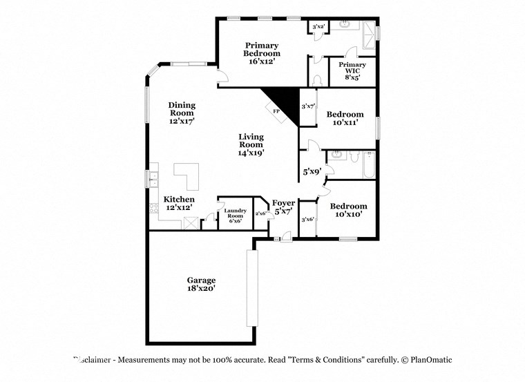 a floor plan of a house with a bedroom and a living room