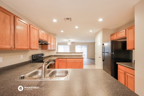 the kitchen is clean and ready for us to use