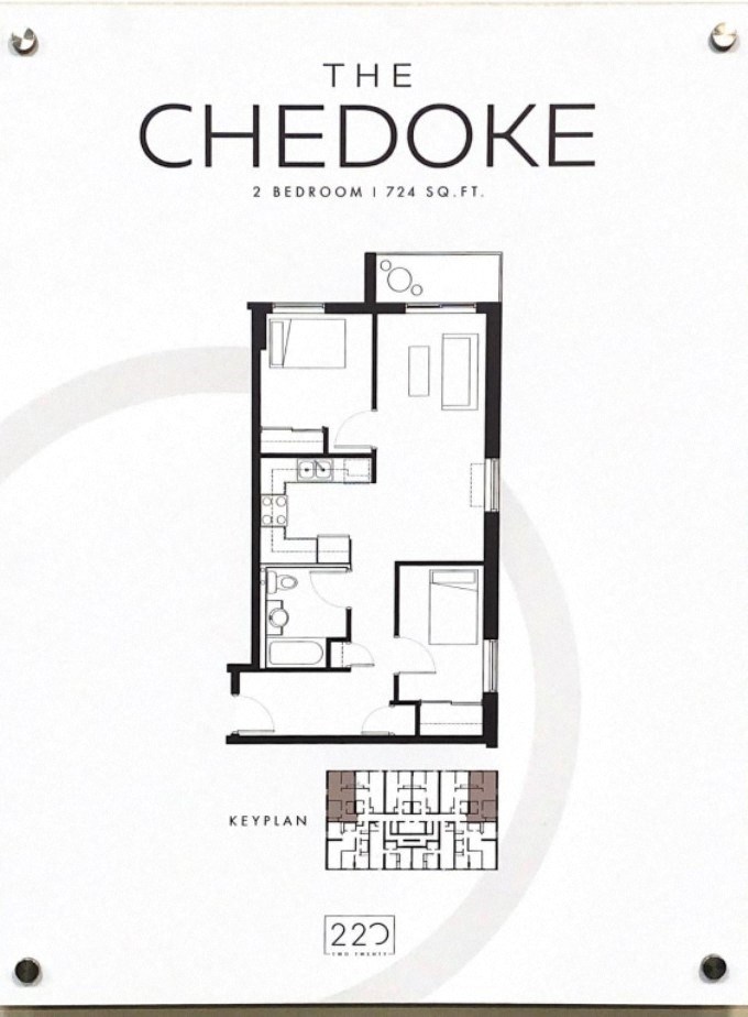 floor plan of the bedroom floor of the condo