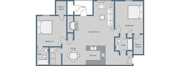 Paces Floor Plan at SoCO Apartments at Vinings, Smyrna, 30080