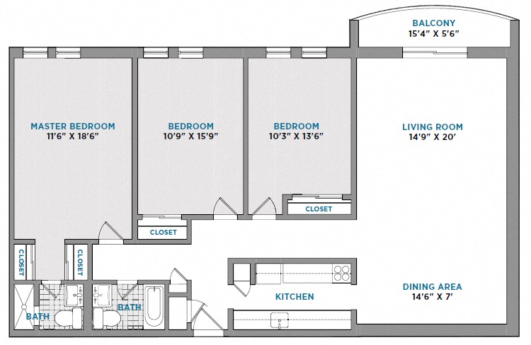 Three Bedrooms - Upgrade