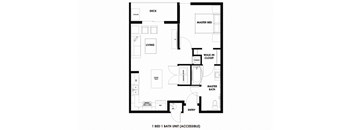 1BR/1BA 45% AMI ADA Millcreek Station