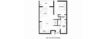 1BR/1BA 50% AMI ADA Millcreek Station