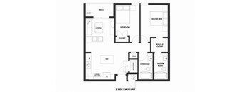 2BR/2BA Market Rate Millcreek Station