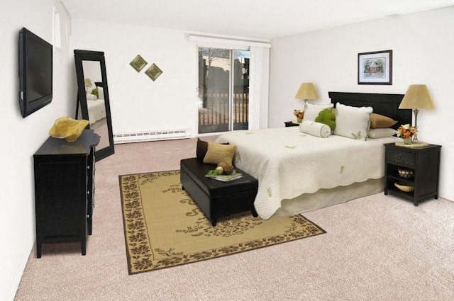 a bedroom with a large bed and a tv