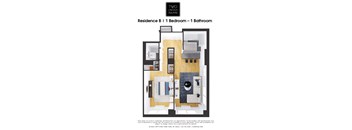 1 Bedroom / 1 Bath / B Line