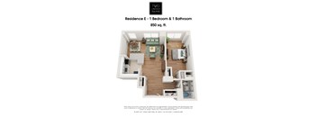 1 Bedroom / 1 Bath  / E Line