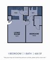 1 Bedroom 1 Bath Small