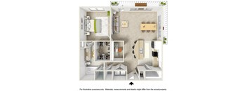 The Cassidy Floor Plan at Highline Urban Lofts, Cypress