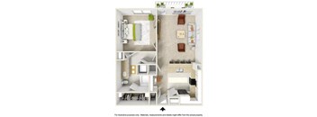 The Remington Floor Plan at Highline Urban Lofts, Cypress, TX