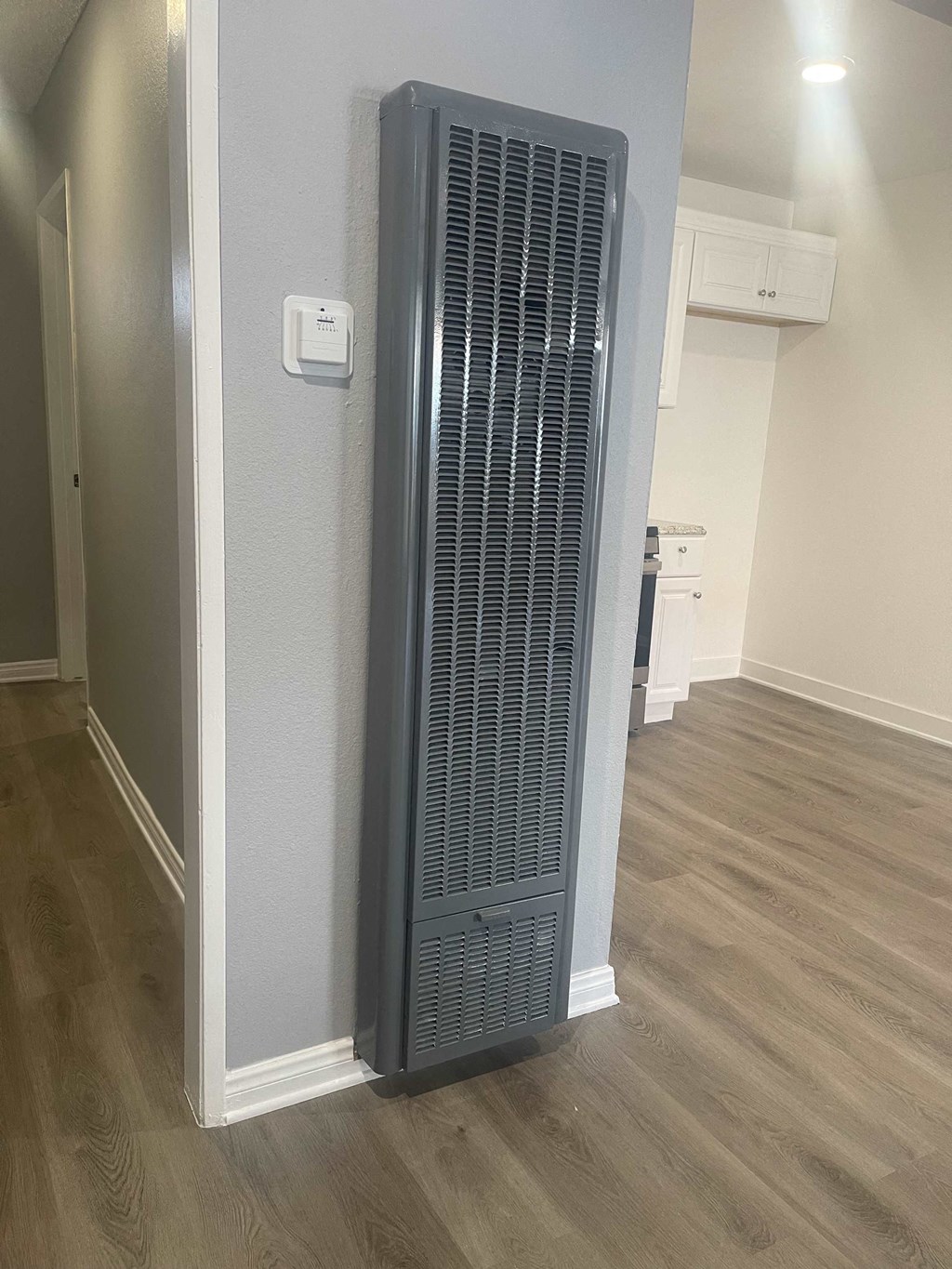 a room with a cpu on the wall