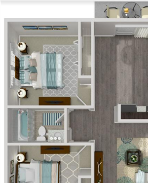 2 Bedroom 1 Bathroom
