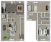 2 BEDROOM TOWNHOUSE