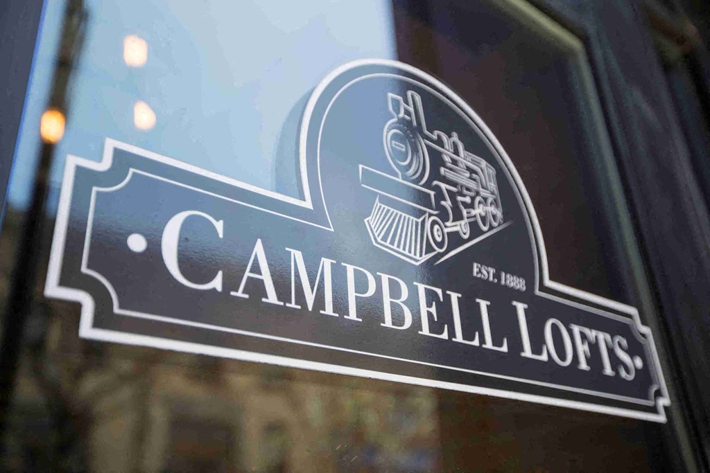 a sign on the side of a building