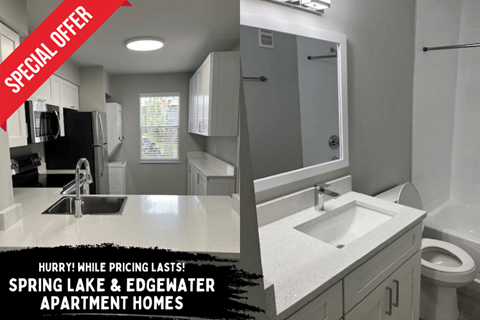 A special offer for Spring Lake & Edgewater Apartment Homes.