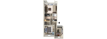 Ginnie-1 Bed/1 Bath Bonus Room