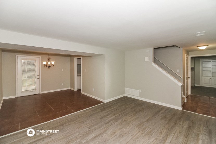 the living room and dining room are spacious and ready for you to use