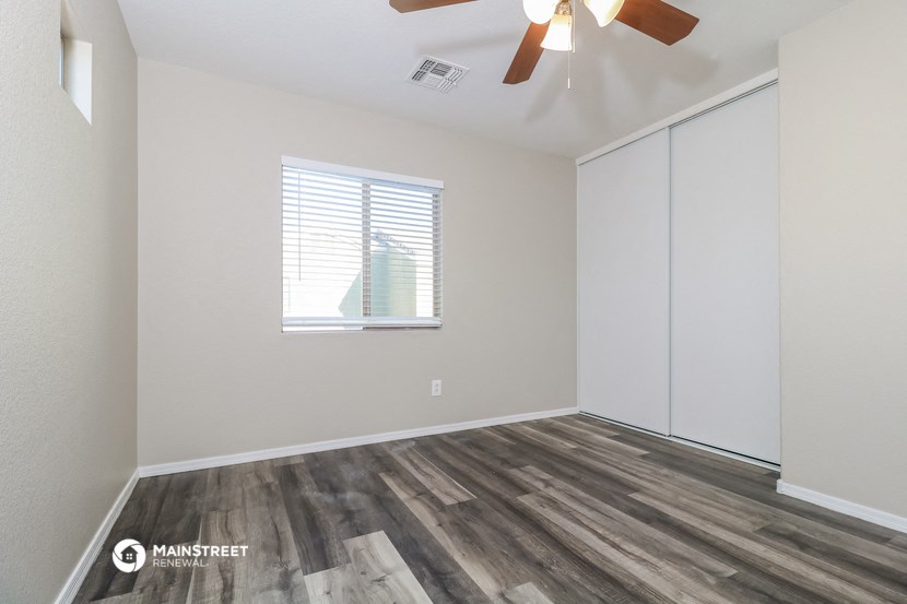 the living room of our two bedroom apartment atrium at our community center