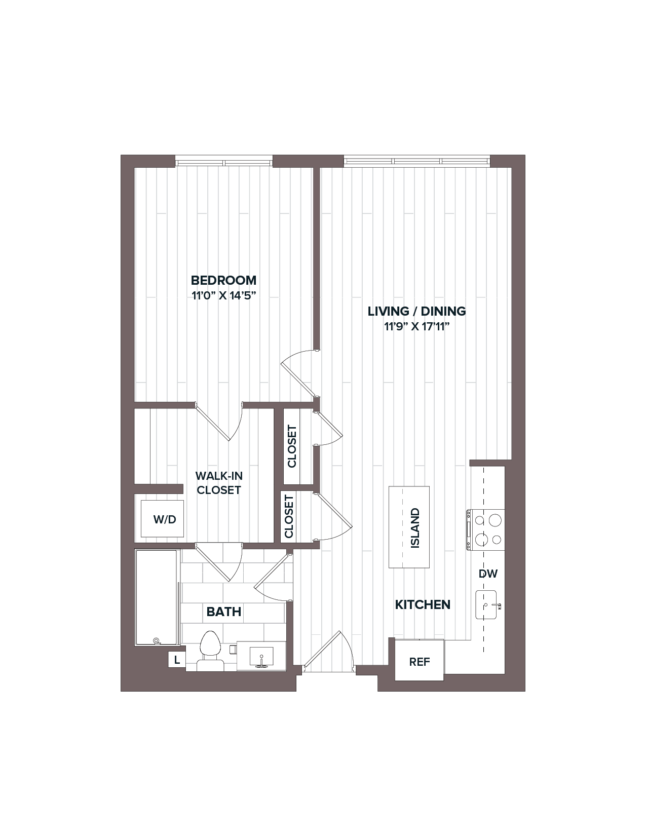 1 Bed/1 Bath - A1 Bldg C