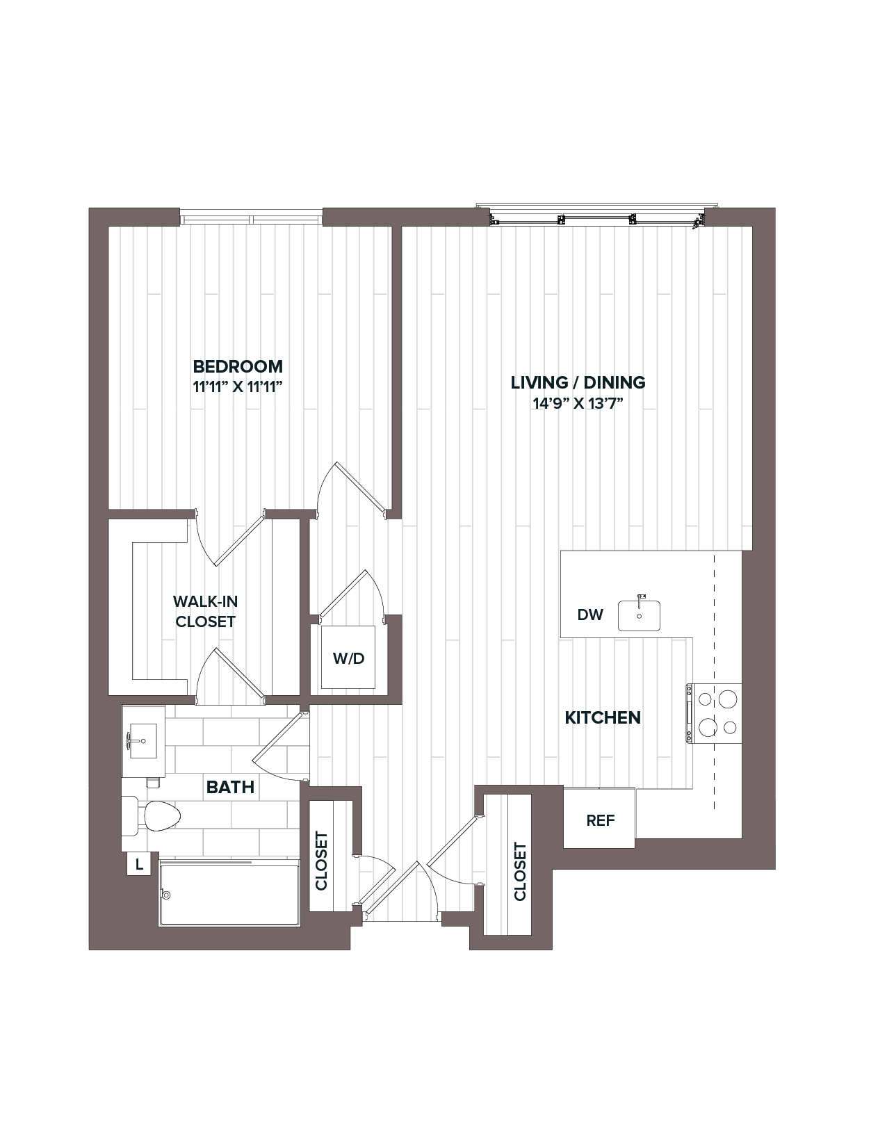 1 Bed/1 Bath - A2 Bldg C