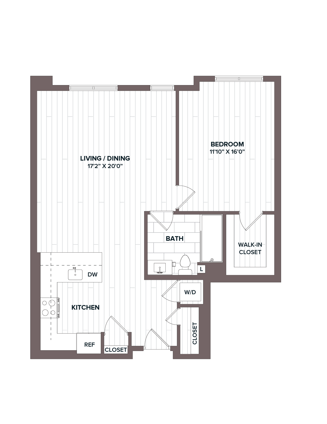 1 Bed/1 Bath - A3 Bldg C