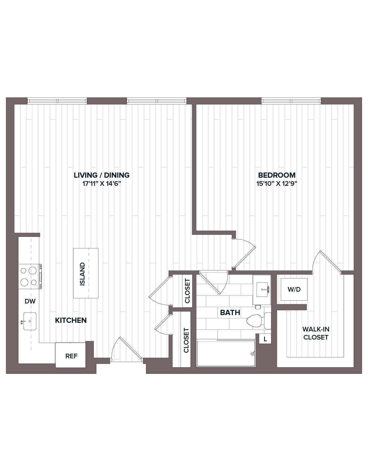 1 Bed/1 Bath - A8 Bldg C