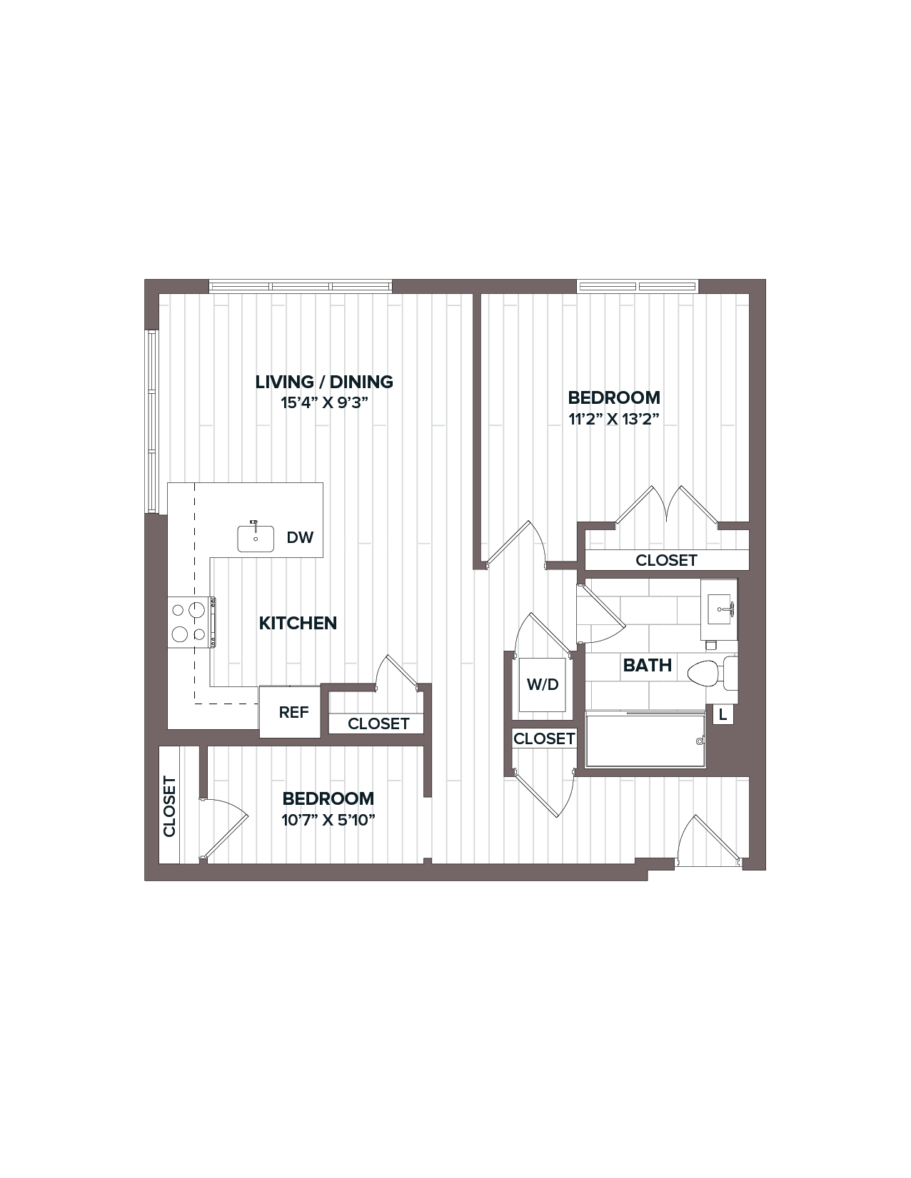1 Bed/1 Bath Den - AD1 Bldg C