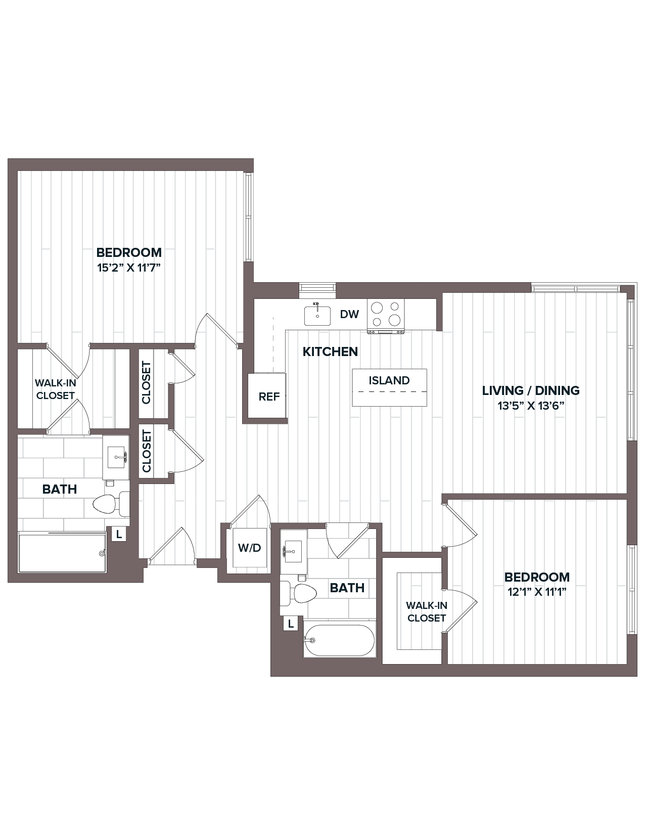 2 Bed/2 Bath - B4 Bldg C