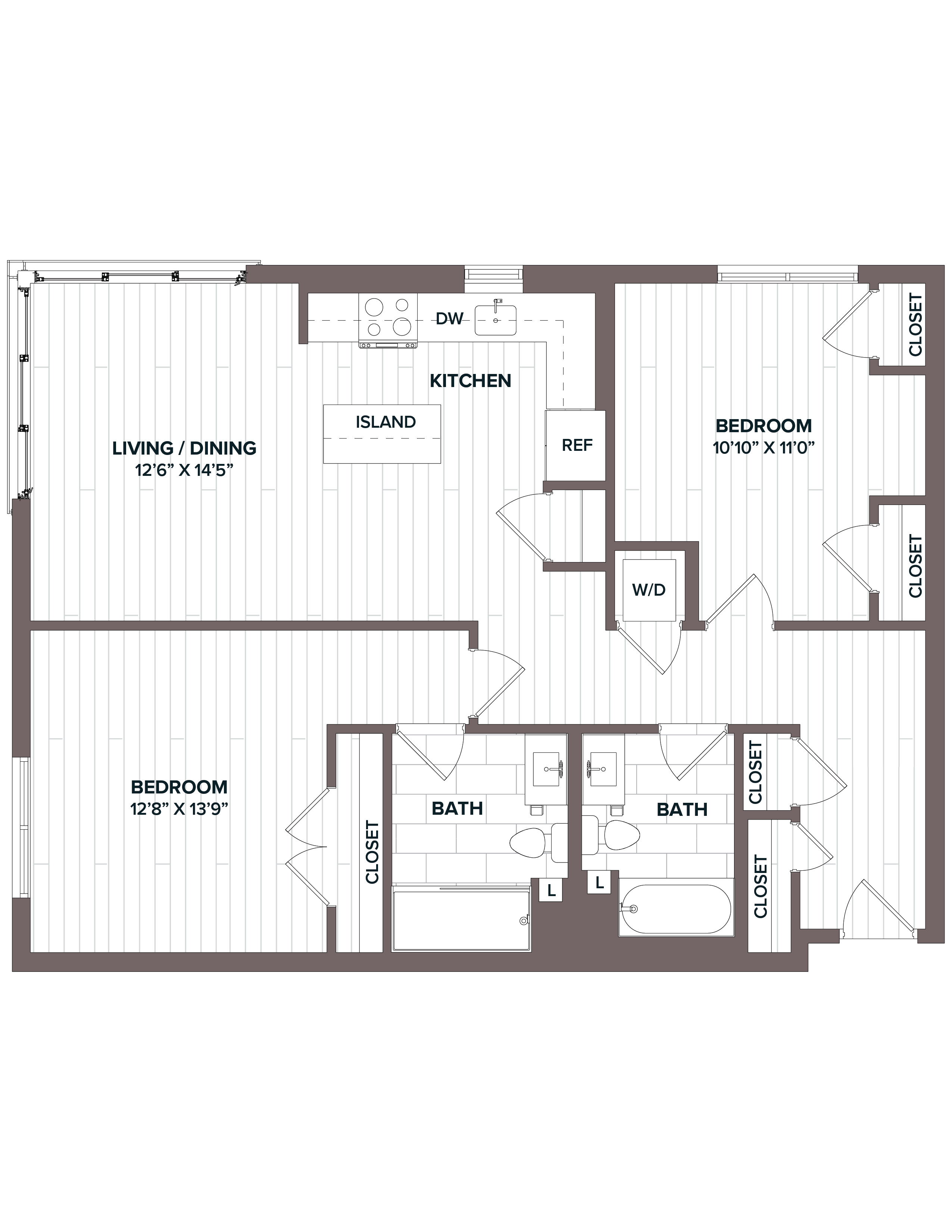 2 Bed/2 Bath -B2 Bldg C