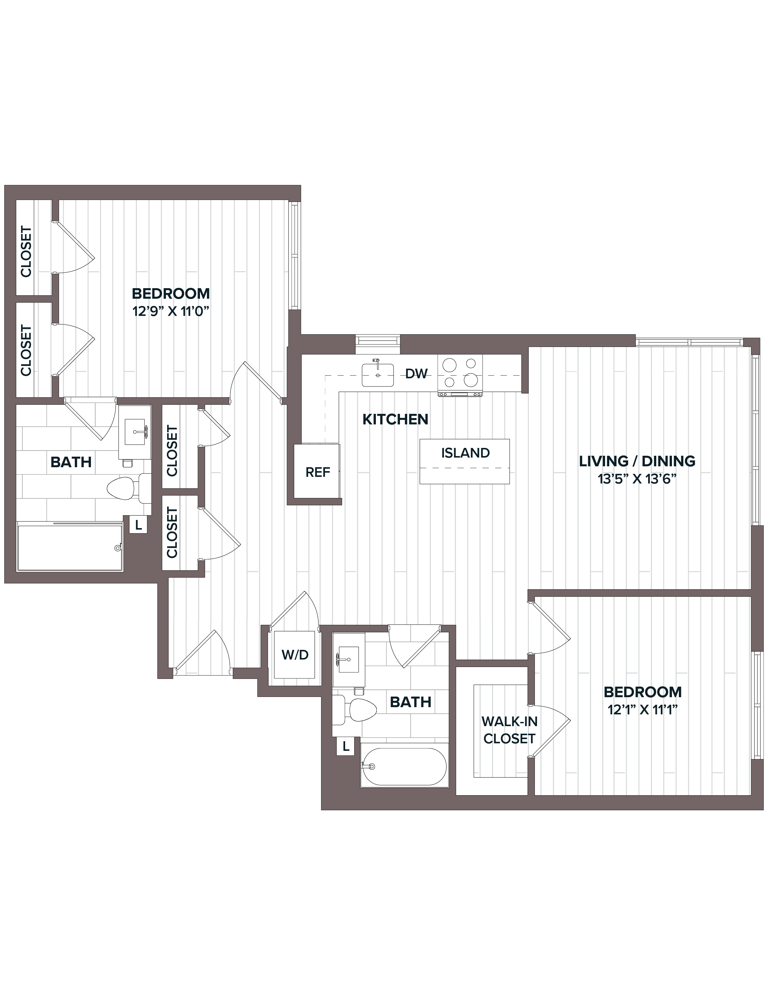 2 Bed/2 Bath - B5 Bldg C