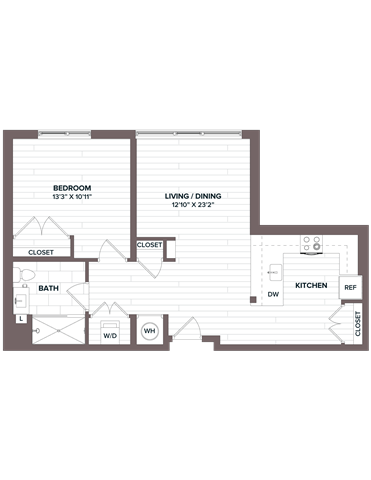 1 Bed/1 Bath - A11 Bldg F