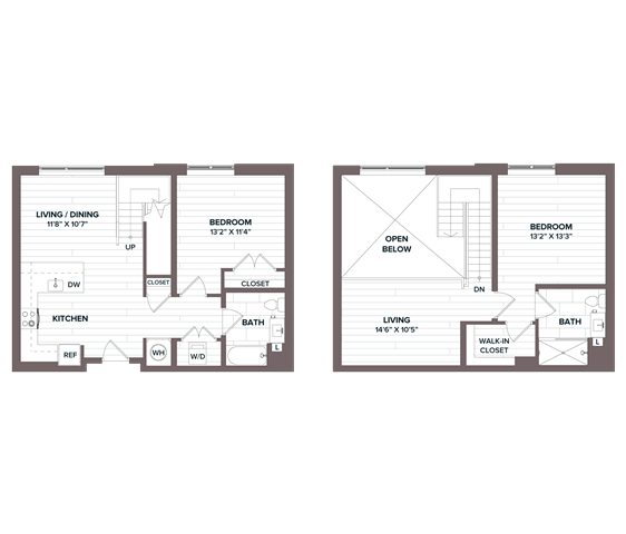 2 Bed/2 Bath Loft - BL1 Bldg F