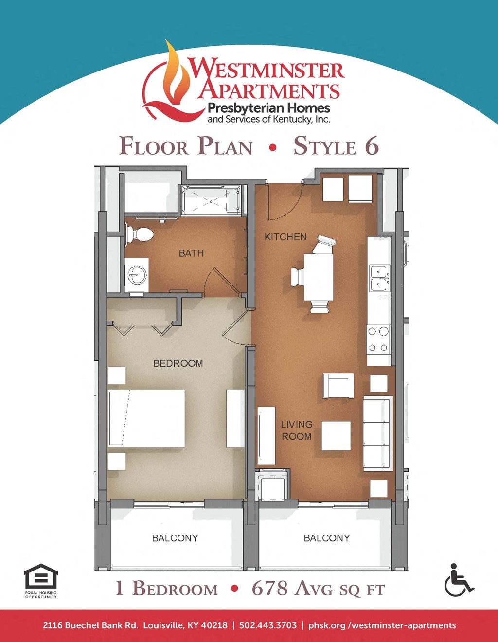 floor plan of the style 6 floorplan of westminster apartments