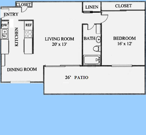 One bedroom one bathroom 776 sq ft 1 bedroom 1 bathroom Floor Plan 1
