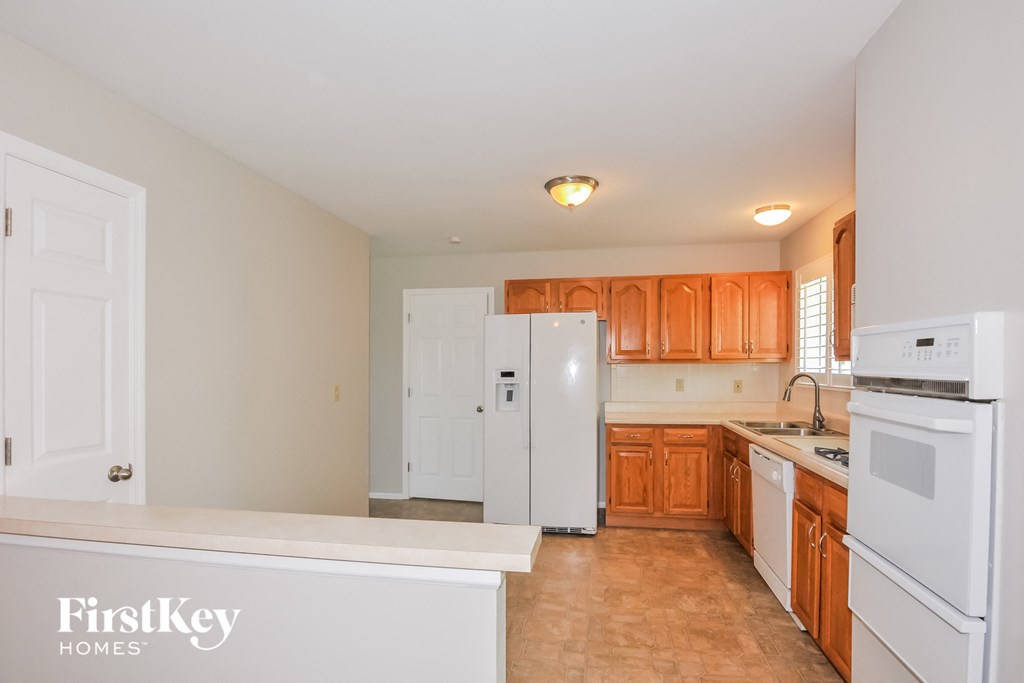 the kitchen is clean and ready for us to use