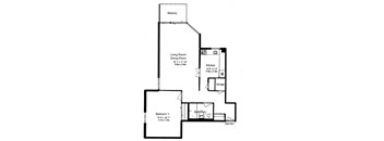 1 Bed 1 Bath C