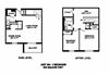 Two bedroom plus den, one bathroom apartment layout at Kensington Apartments in Brockville, ON