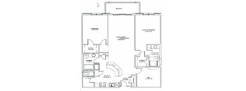 2 bed, 2 bath, open concept apartments with washer-dryer at Baker Arms & Wexford Apartments in Dartmouth, NS