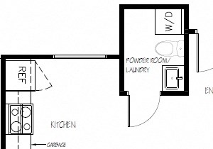 Three bedroom, one bathroom apartment layout at Concorde Apartments in Ottawa, ON