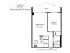 One bedroom, one bathroom apartment layout at Concorde Apartments in Ottawa, ON