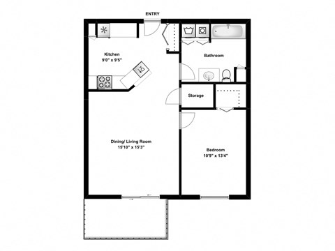 1 bed, 1 bath, modern suites with balcony access at Bourg Du Village in Sainte Therese, QC