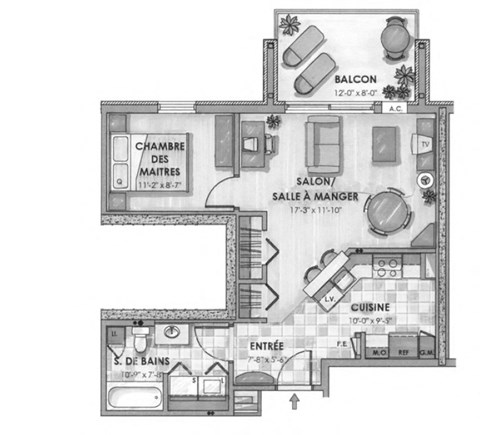 1 bed, 1 bath, spacious, luxury apartments at Bourg Du Village in Sainte Therese, QC
