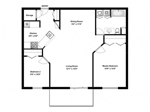 2 bed, 1 bath, spacious, elegant living in Bourg Du Village in Sainte Therese, QC