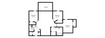 3 bed, 1 bath, open concept living with balcony access at Bourg Du Village in Sainte Therese, QC