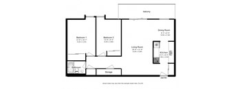 2 bed, 1 bath, generous apartments with balcony Bayview Towers In Sarnia, ON