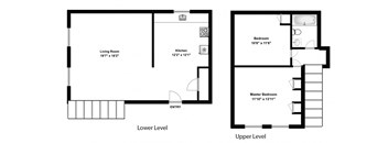 2 bed, 1 bath, large two level suites at 5062-5078 Dundas West in Toronto, ON